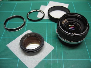 カメラ修理・OM-SYSTEM 50mm,F1.4