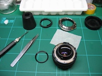 カメラ修理・オリンパスOM-SYSTEM 50mm,F1.4