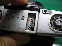 カメラ修理・PEND2メータ窓